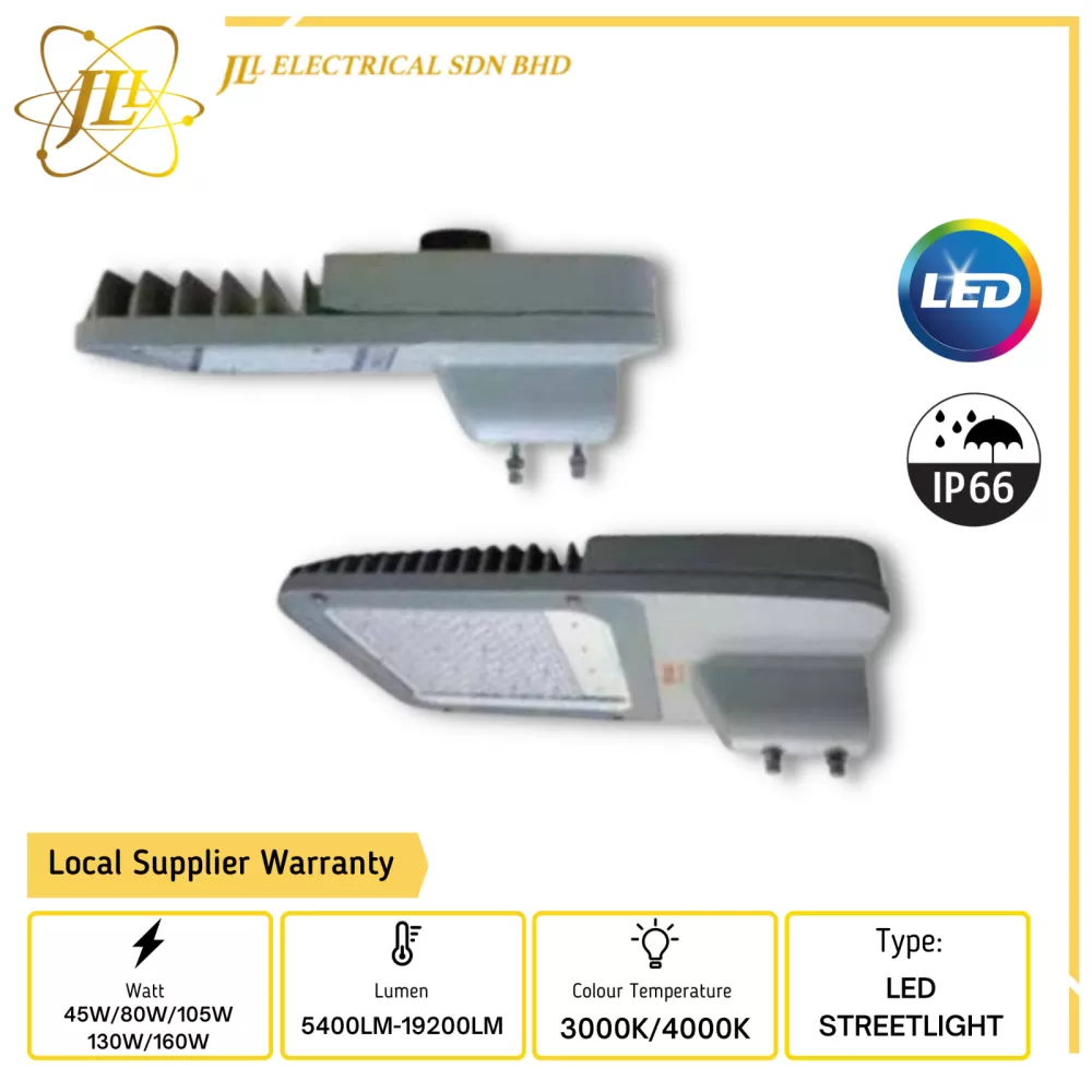 LUXTRON STLA005 JKR EMAL&SIRIM IP66 LED STREET LANTERN (5YEARS WARRANTY) [45W/80W/105W/130W/160W] [3000K/4000K]