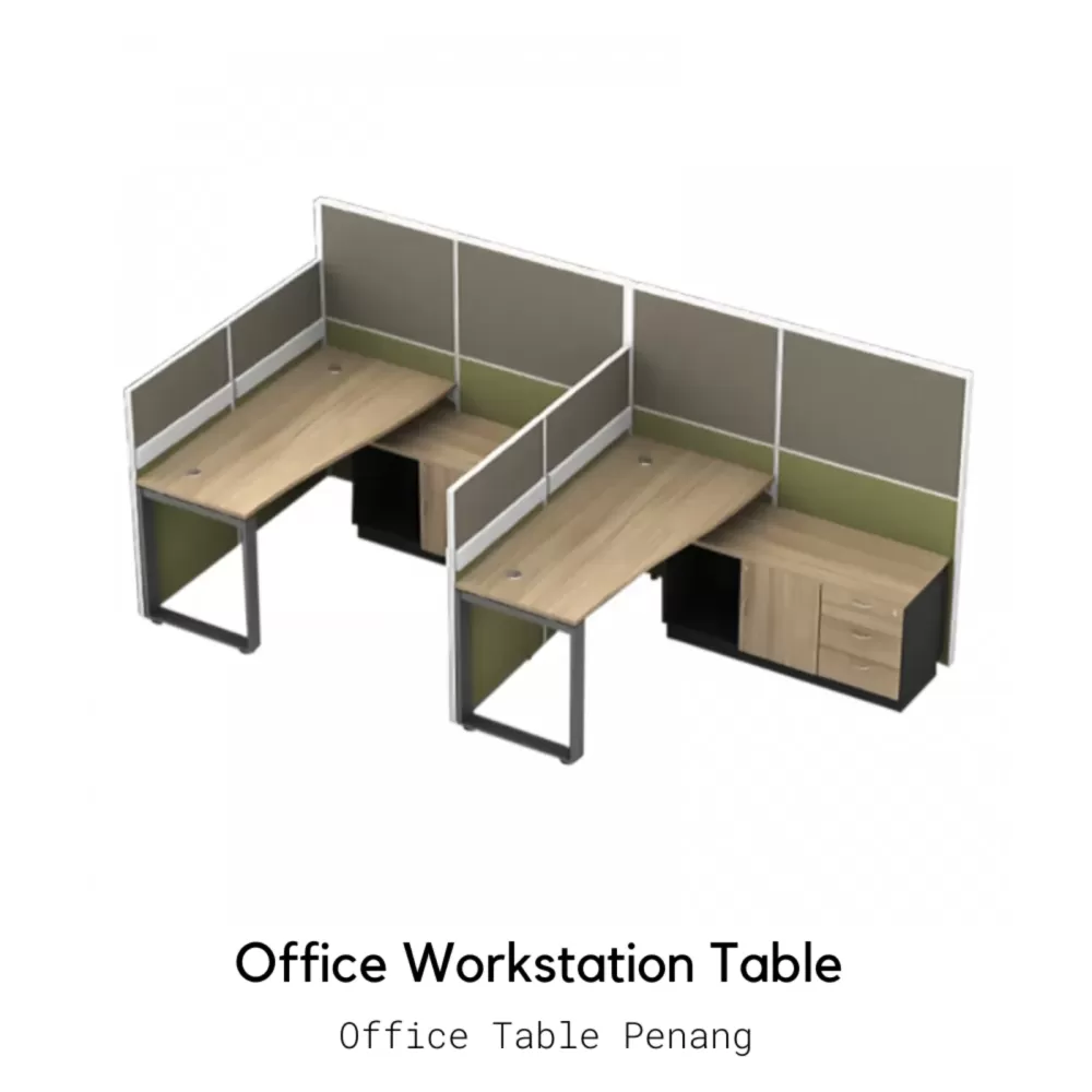 2 & More Office Desk Table Workstation with Partition | Office Table Penang