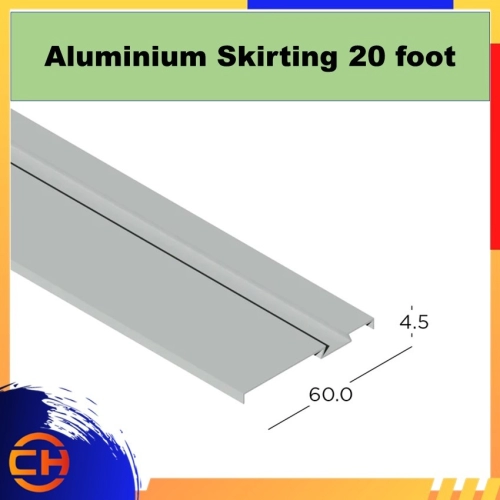 GYPSUM C807 (NA )SKIRTING 20' Aluminium Skirting 20 foot 