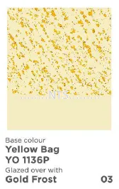 Nippon Momento Gold Frost 03 YO 1136P Yellow Bag 