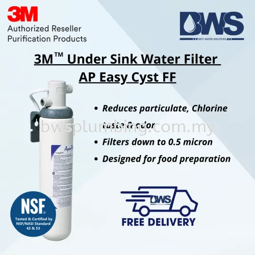 3M Under Sink Water Filter AP Easy Cyst FF For Food Preparation