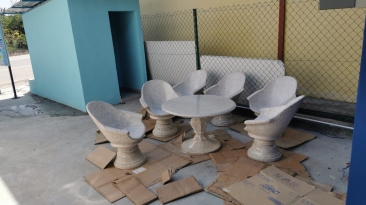 Marble Stone Table | Marble Stone Chair Bench | Outdoor Furniture Penang