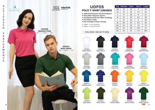 UDF05 POLO T-SHIRT (UNISEX)