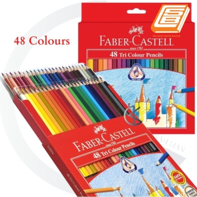 Faber Castell 48 Tri Colour Pencils (115876)