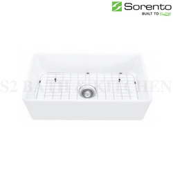 Sorento FarmHouse Sink (Single) Sorento Single Ceramic Farmhouse Sink
