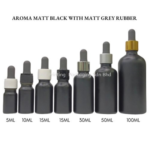 Aroma Matt Black With Matt Grey Rubber