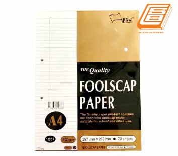 Uni - A4 Foolscap Paper 100gsm,70's (1037)
