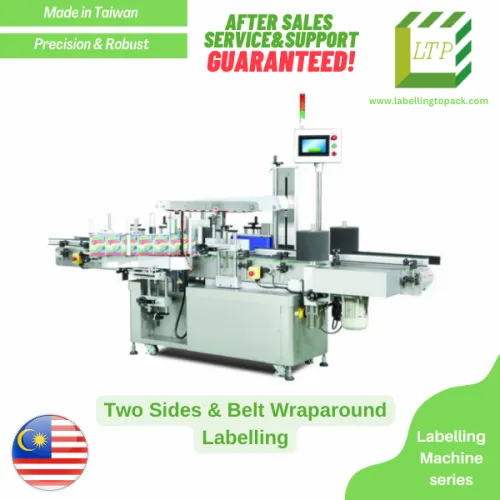 Two Sides & Belt Wrap Around (Round/Flat bottle) Labelling Machine