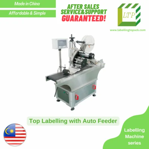 Top (Box/Flatbags) Labelling Machine with Auto Pouch Feeder 