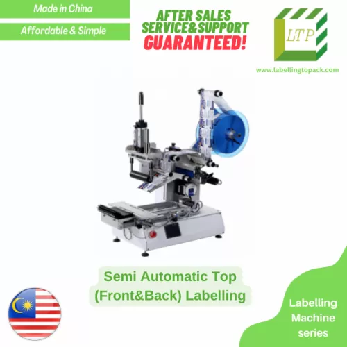 Semi Auto Top Flat (Front & Back) Labelling Machine (China - Packaging)