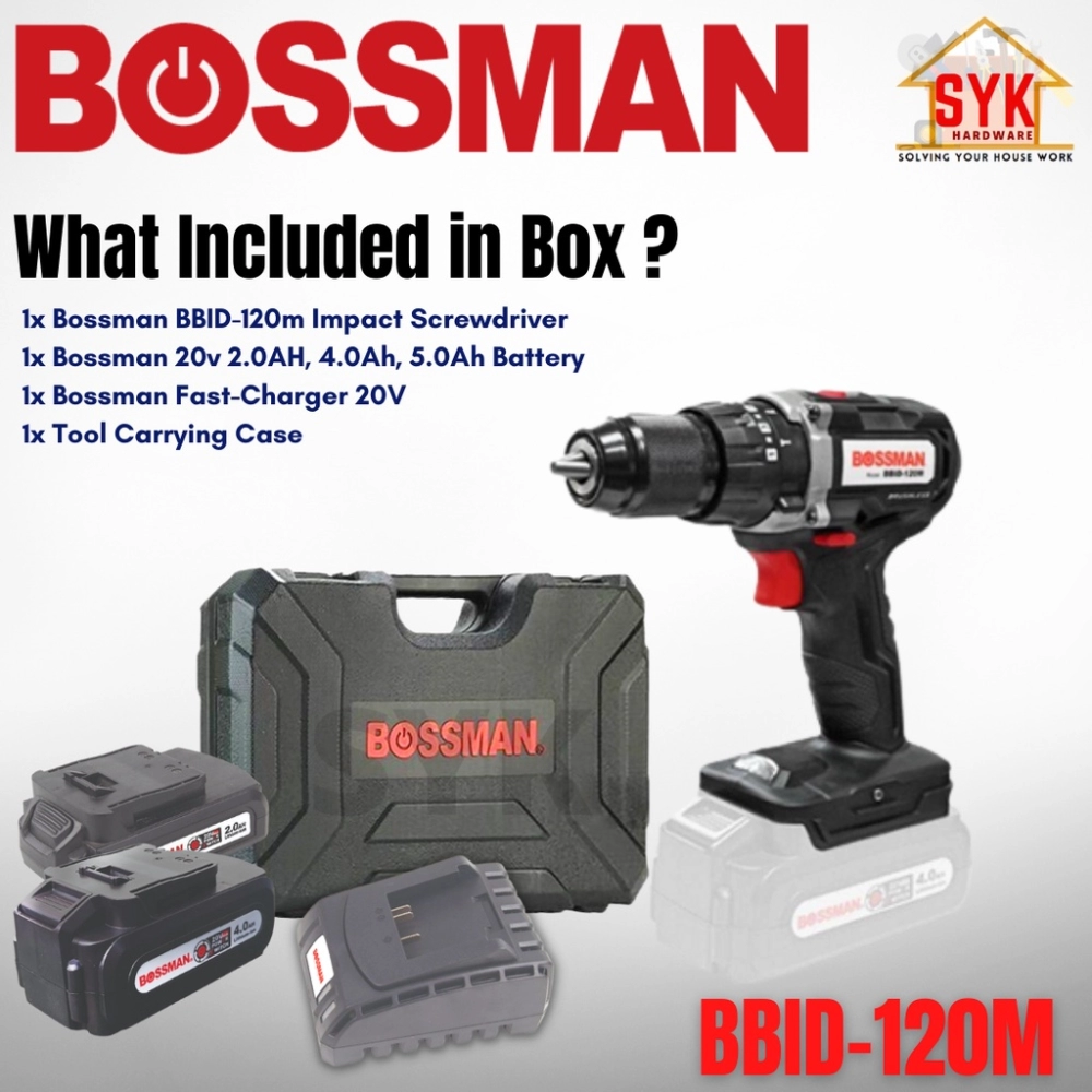 SYK Bossman Cordless Drill Driver BCD18-12M Power Tools Mini Drill