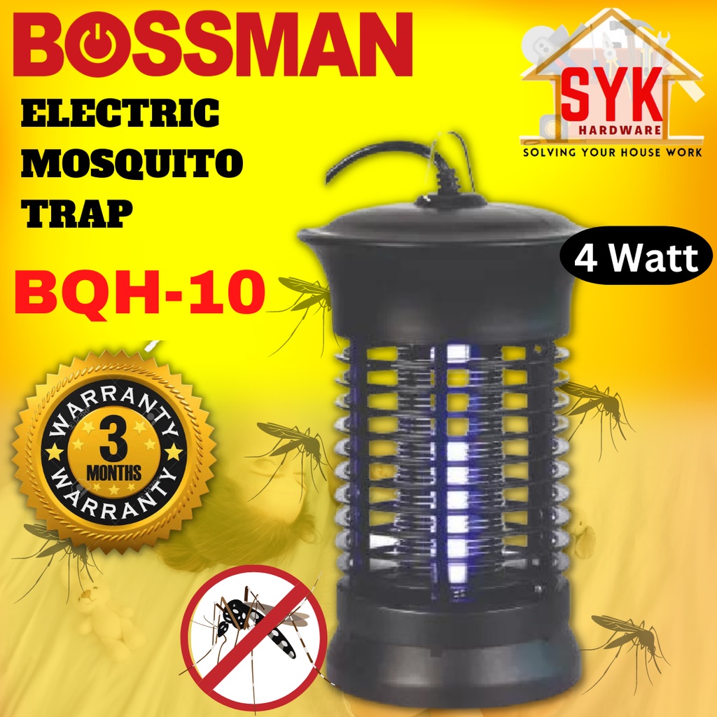 SYK BOSSMAN Electric Mosquito Trap BQH-10 Mosquito Killer Lamp Perangkap Nyamuk Elektrik Pembunuh Nyamuk Killer