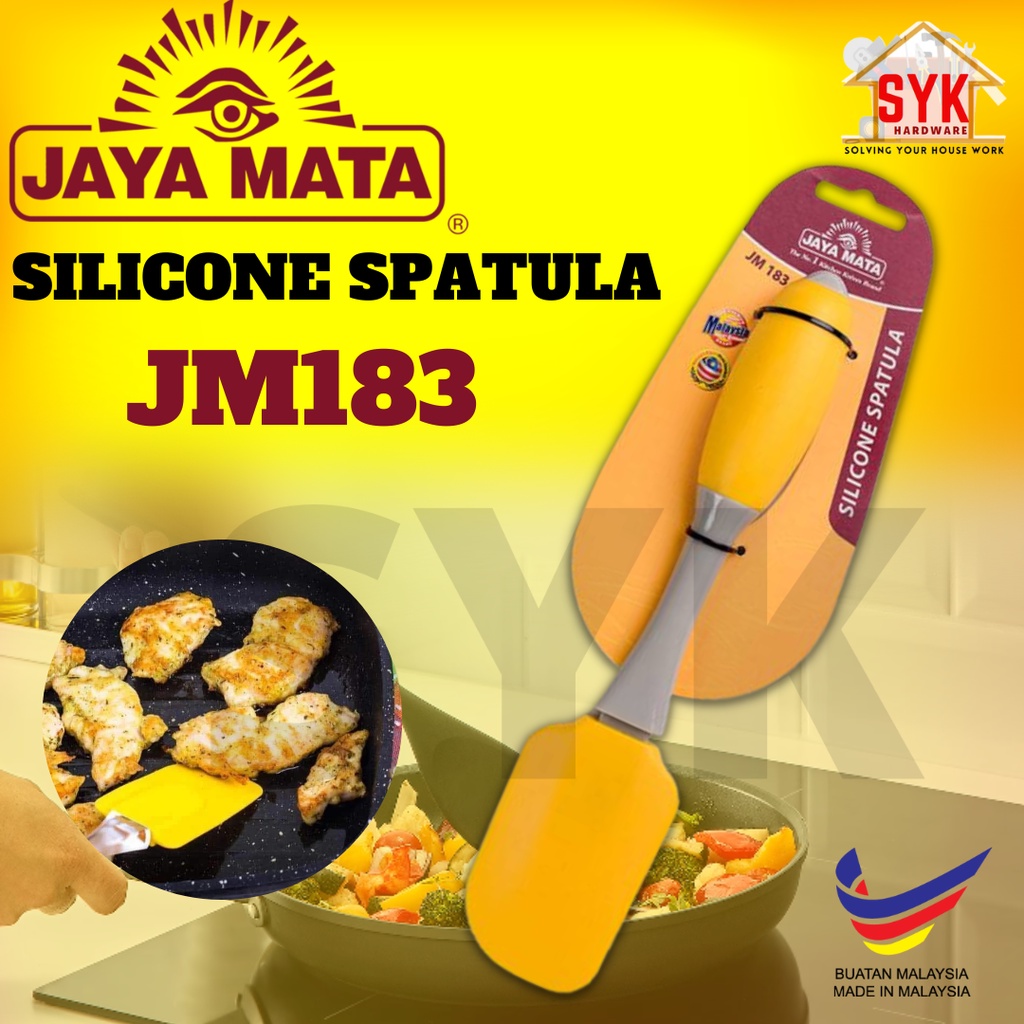 SYK Jaya Mata JM183 1Pcs Silicon Spatula Multipurpose Flexible Kitchen Spatula Heat Resistance Scraper Baking Spoon