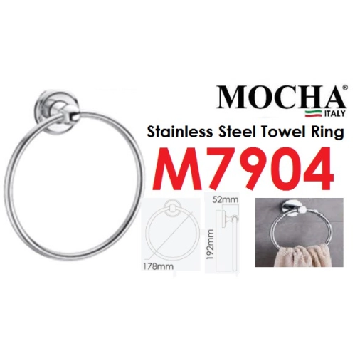 Bathroom Accessories MOCHA Stainless Steel Towel Ring Towel Holder  M7904