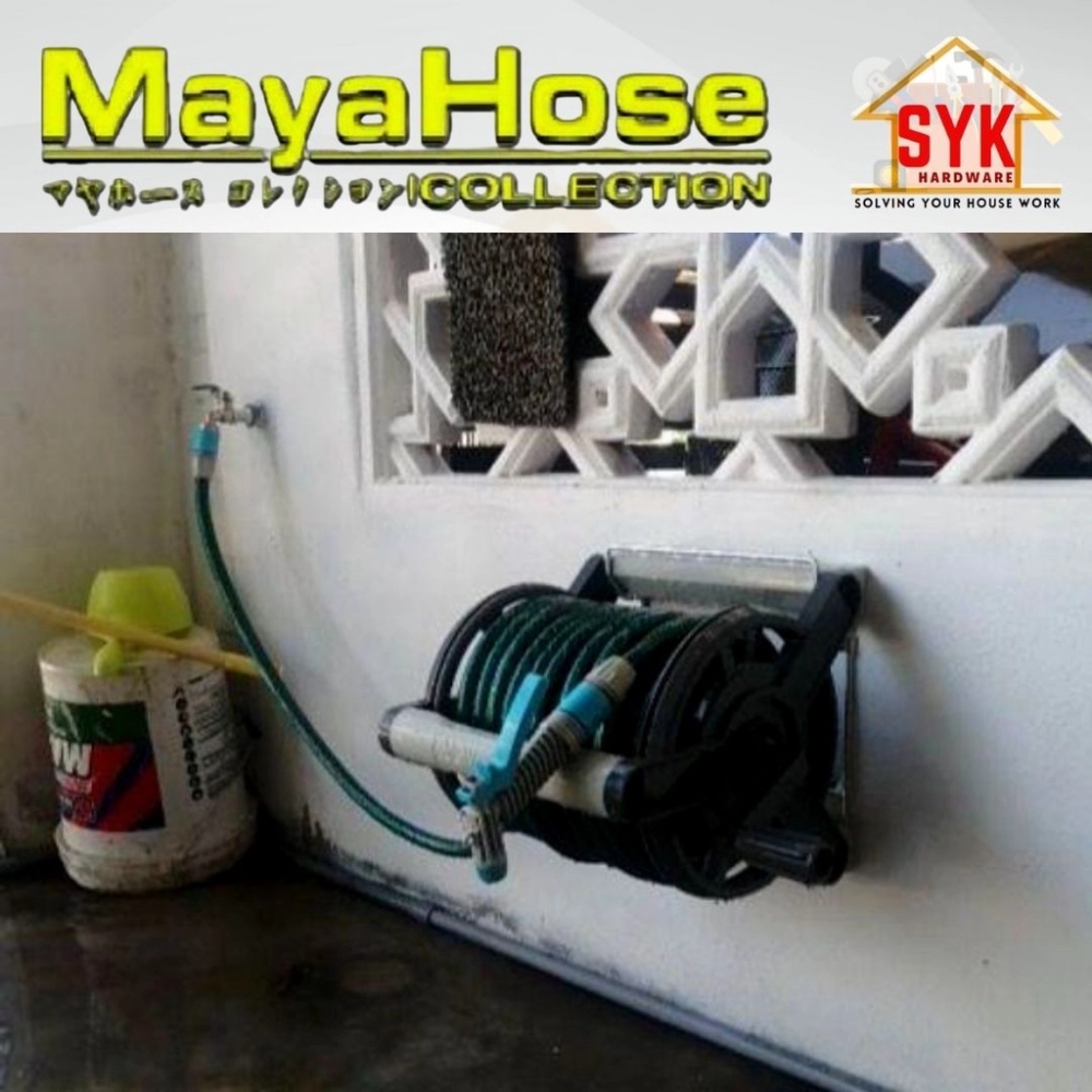 SYK Maya Hose Reel DG20206 20 Meter Portable Garden Hose Reel Set Hose Pipe  Water Hose Reel Paip Air 水喉 Paip