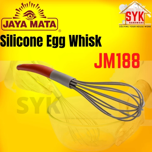 SYK JAYA MATA Silicone Non Stick Egg Beater Kitchenware Cream Frother Egg Whisk Pemukul Telur Mixer JM188