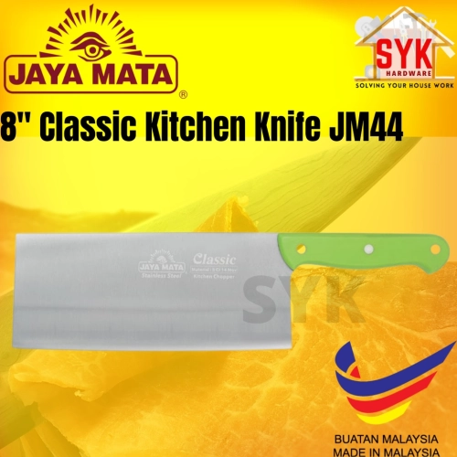 SYK Jaya Mata 8 Inch Classic Kitchen Knife Slicing High Quality Knife Kitchen Scissor Pisau Dapur JM44