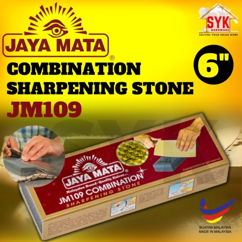 SYK Jaya Mata JM109 6" Knife Sharpening Stone Knife Sharpener Stone Kitchenware Pengasah Batu Asah Pisau