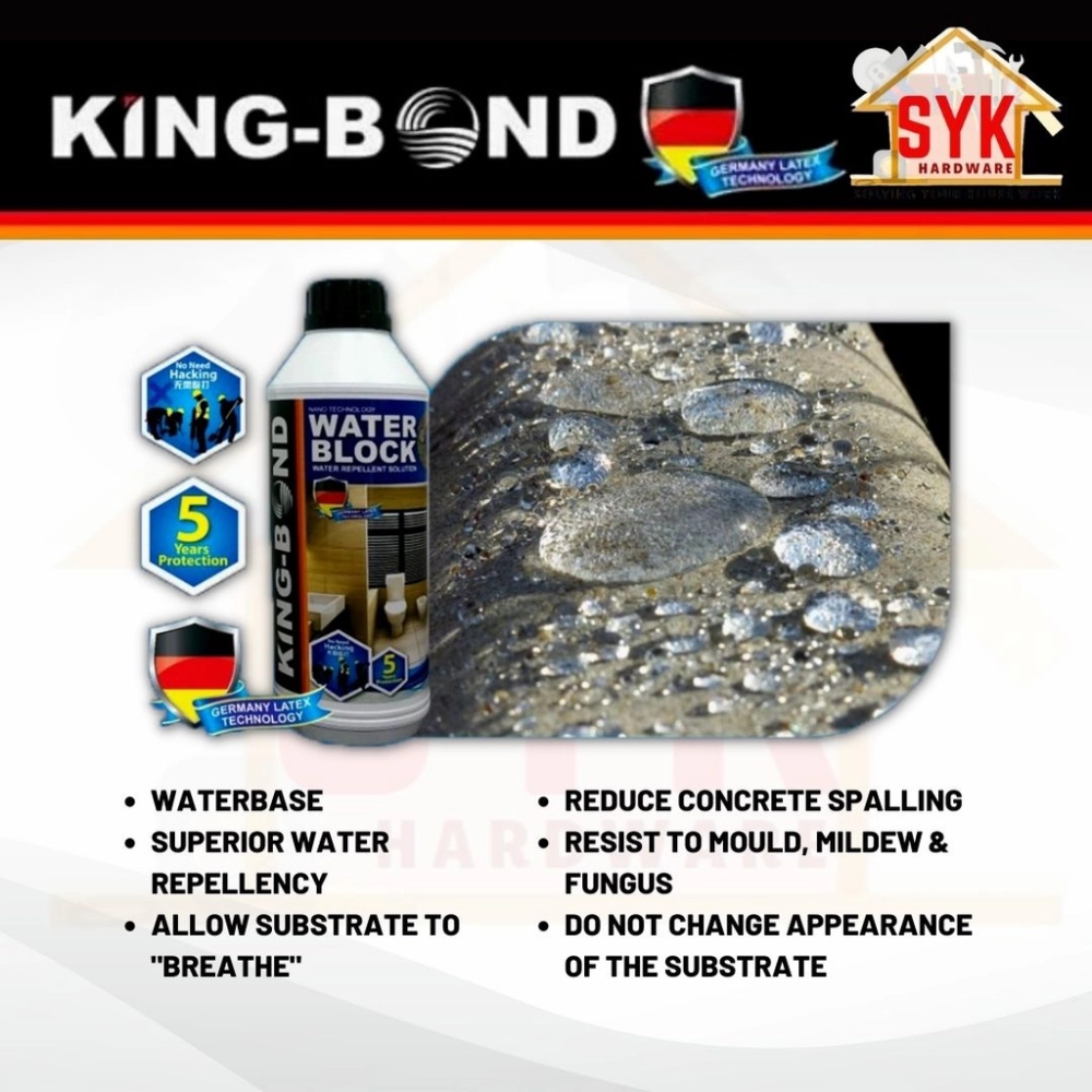 SYK King Bond 1L Water Block C Water Repellent Bathroom Toilet Mosaic ...