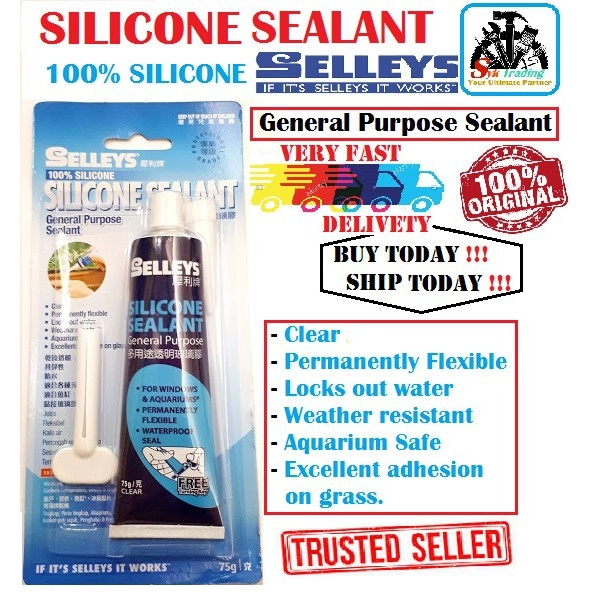 Selleys Silicone Sealant Clear Silicon General Purpose - 75g