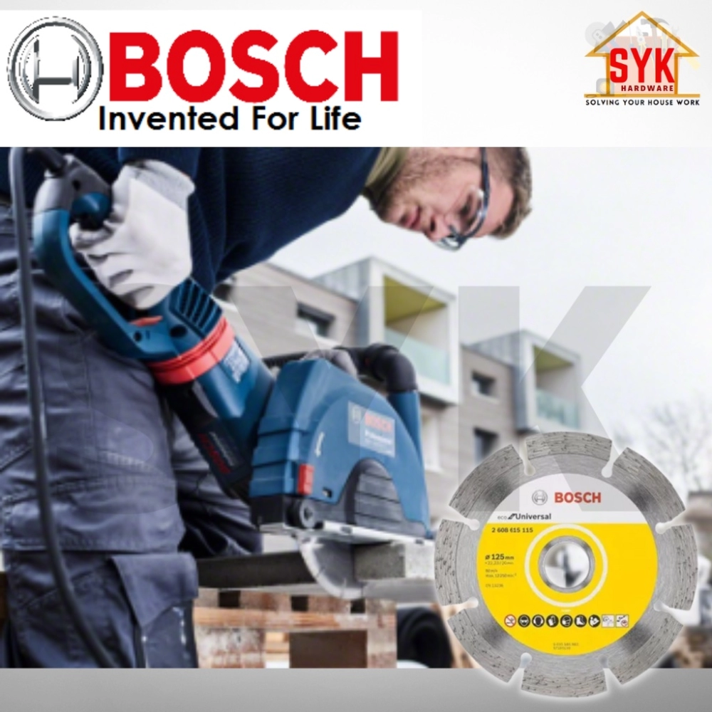 SYK Bosch 125mm 5 Inch 1 Pcs Standard For Universal Diamond Cutting Disc  Concrete Cutting Wheel 2608615111 Home & Livings Tools & Home Improvement  Negeri Sembilan, Malaysia Supplier, Seller, Provider, Authorized Dealer