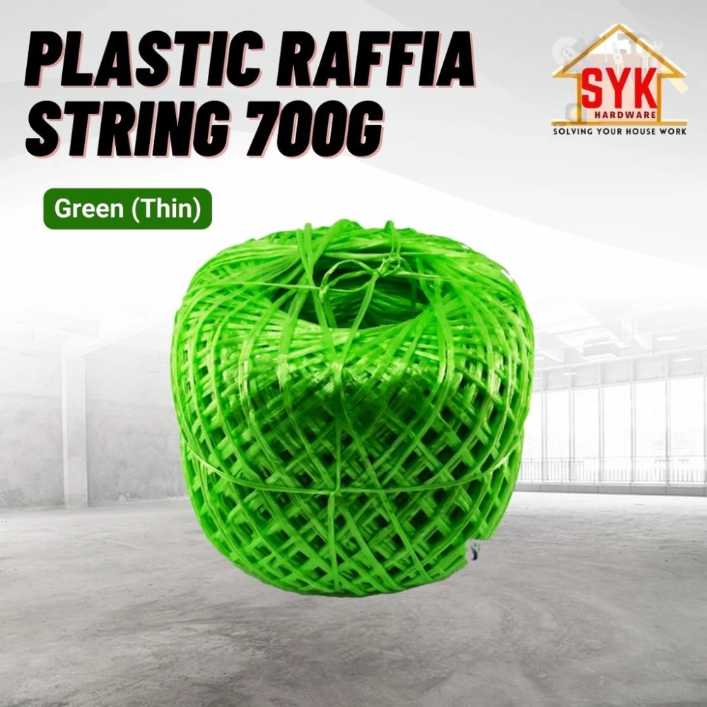 SYK Plastic Raffia String (Thick/Thin) 700g Raffia Rope Plastic Rope ...