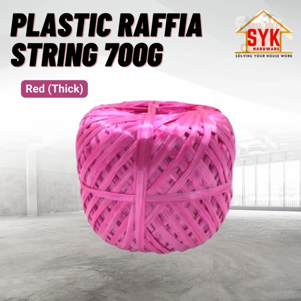 SYK Plastic Raffia String (Thick/Thin) 700g Raffia Rope Plastic Rope ...