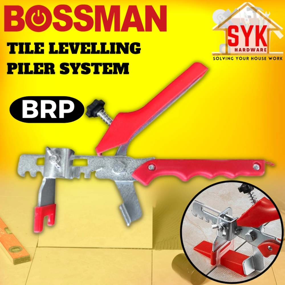 SYK Bossman BRP BRLS2A BRLS2B Tile Levelling System Piler Wedge Clip Tile cutting Tool Alat potong mozek