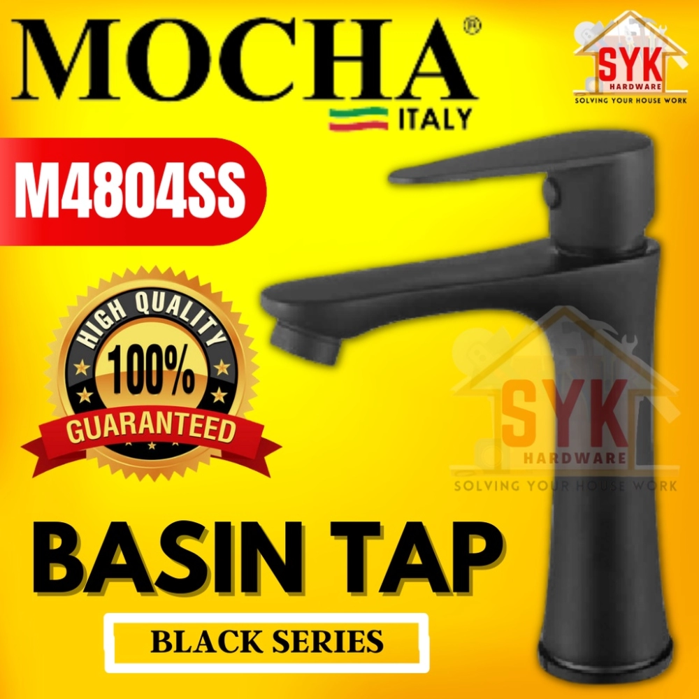 Mocha M4804SS Black Series Basin Tap
