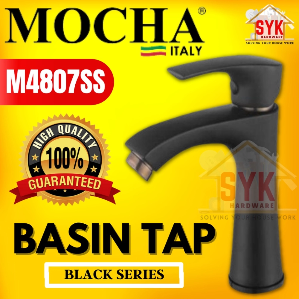 Mocha M4807SS Black Series Basin Tap