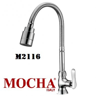 Mocha Flexible Pillar - Mounted Sink Tap M2116