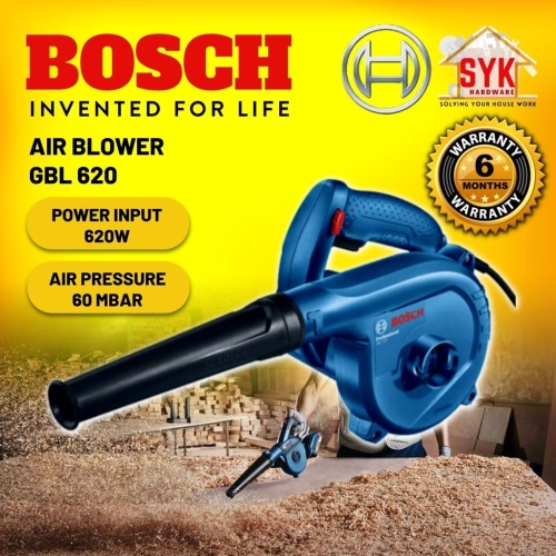 SYK Bosch Blower GBL620 Electric Air Blower Vacuum Leaf Blower Dust Extrator Heavy Duty Blower Angin - 06019805L0