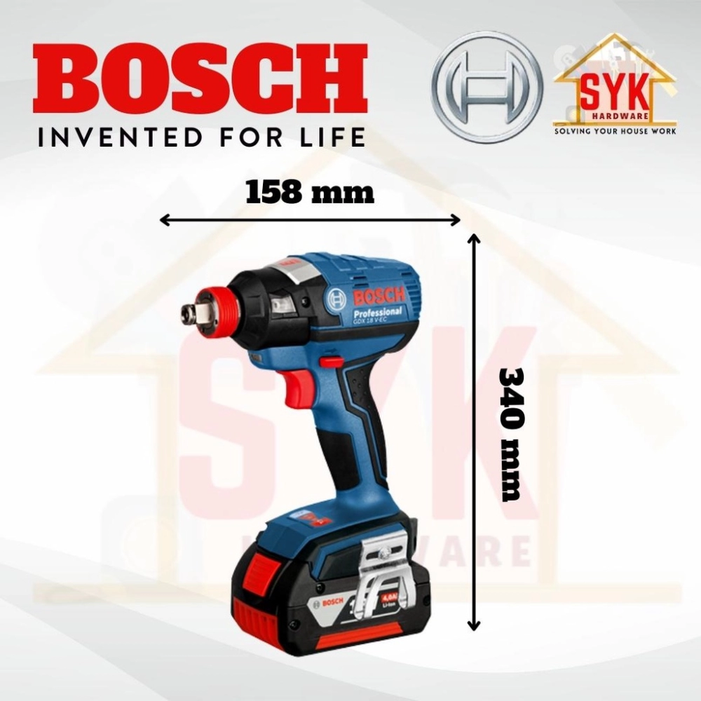 SYK Bosch GDX 18V-EC Brushless Motor Cordless Impact Driver Bosch Impact  Wrench Battery - 06019B91L0 Automobiles Automotive Oil & Lubes Greases &  Lubricant Negeri Sembilan, Malaysia Supplier, Seller, Provider, Authorized  Dealer