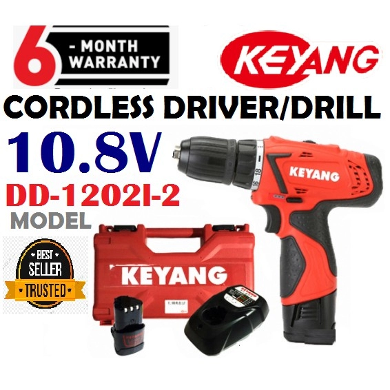 KEYANG DD-1202L-2 Cordless Driver Drill (10.8V) - 6 Months Waranty