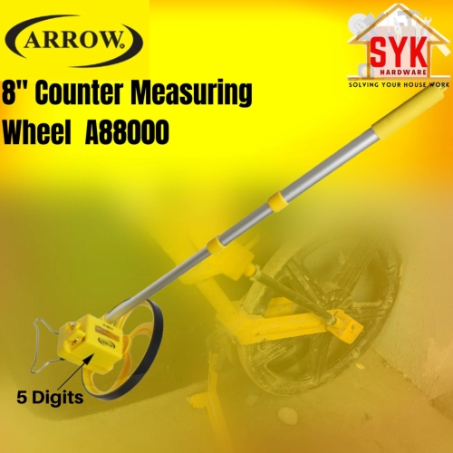 SYK ARROW 8 Inch Counter measuring wheel Pengukur Pembilang Roda A88000  Alat Ukur Jalan Ukur Jarak 197mm