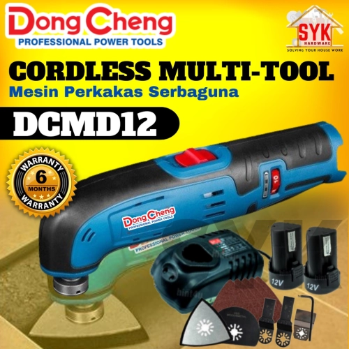 SYK Dongcheng DCMD12 Cordless Multi-Tool Sanding Multipurpose Machine Mesin Perkakas Serbaguna Menggunakan Bateri (12V)