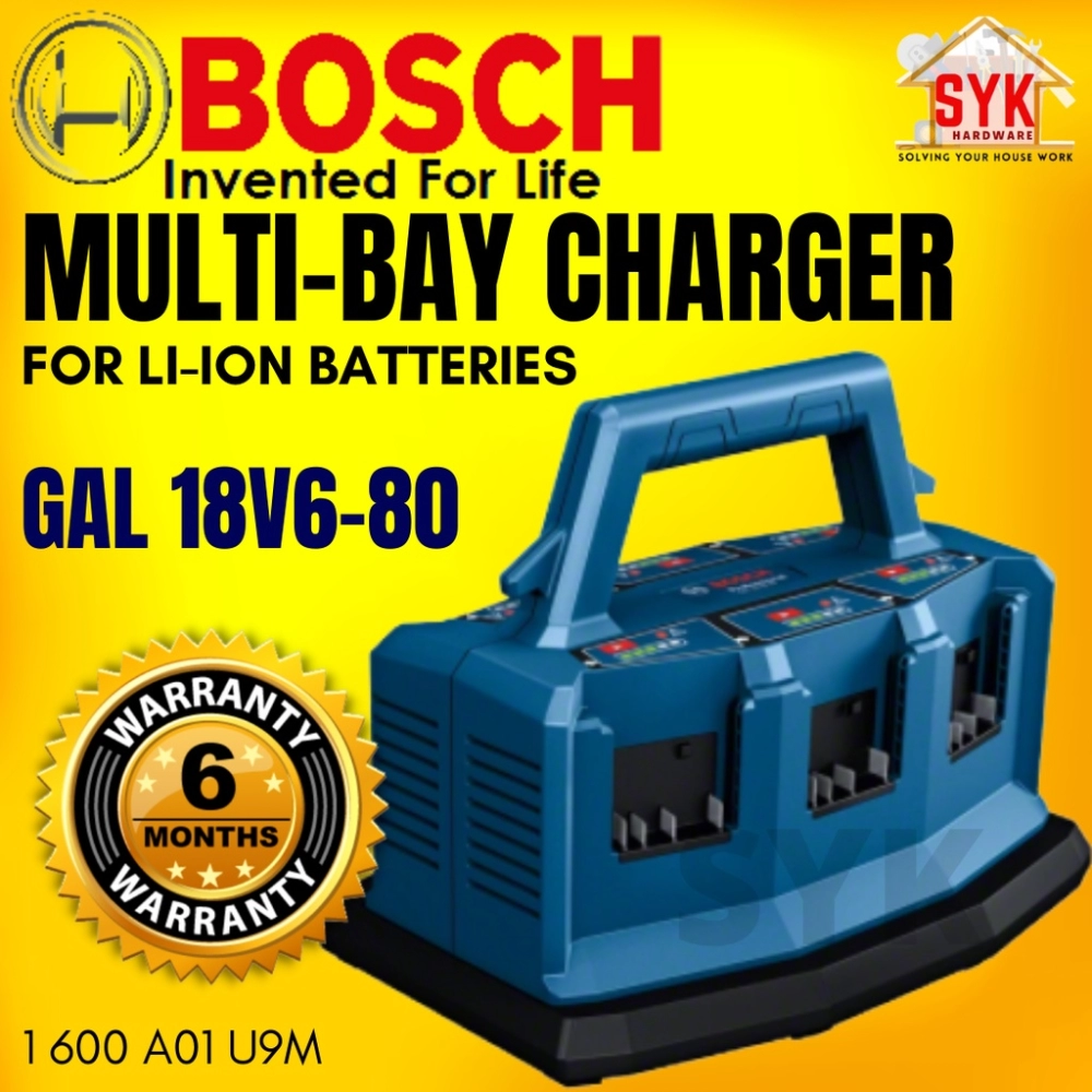 Chargeur GAL 18V6-80 multi-baies 6 batteries BOSCH