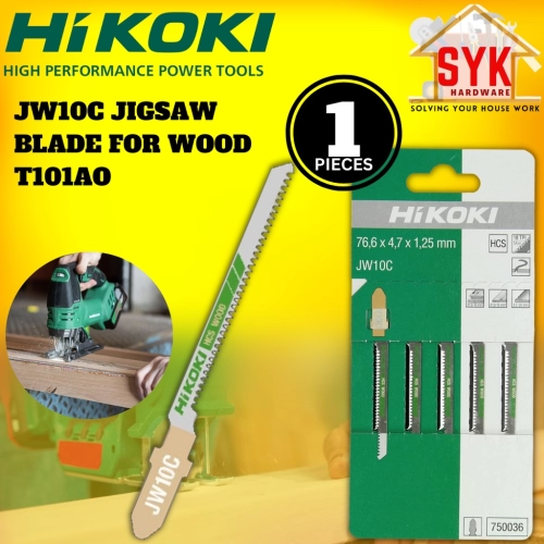 SYK Hikoki JW10C 750036 Jigsaw Blade Wood T101AO Curved Cut for Wood Power Tools Accessories Mata Gergaji Kayu
