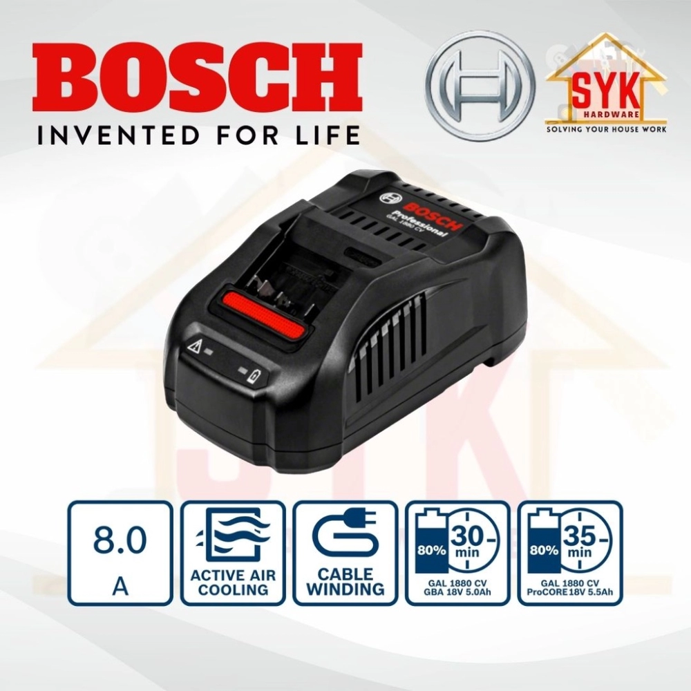 Batterie 18V 4,0Ah ProCore 2 pcs.et chargeur GAL 1880 CV Bosch