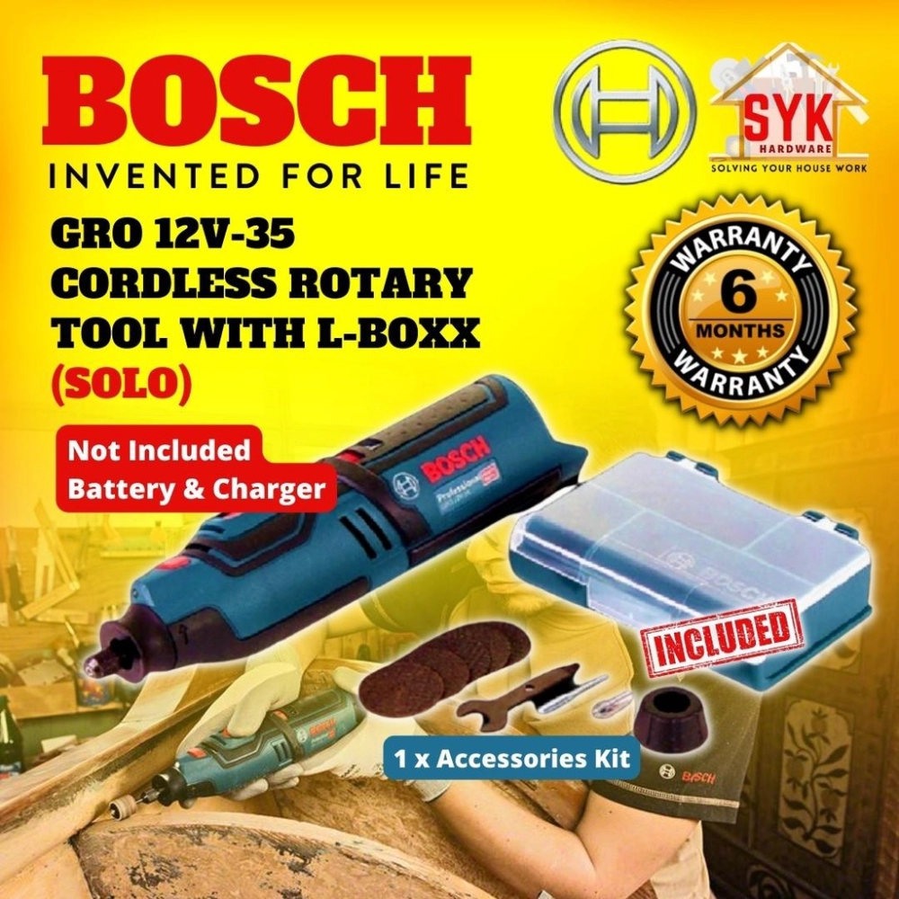 Bosch GRO 12V-35 Cordless Rotary Tool