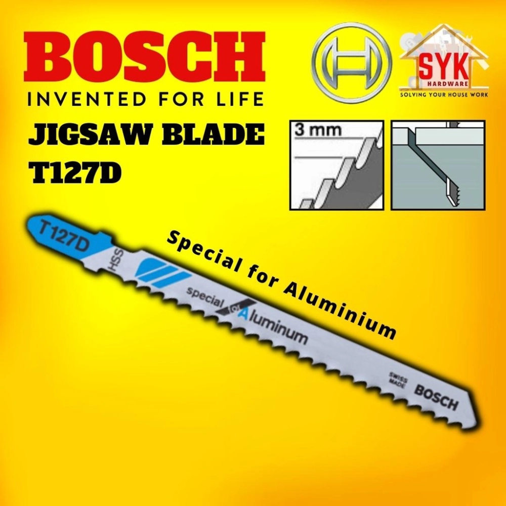 SYK Bosch Jigsaw Blade T127D Special For Aluminium Mata Gergaji Aluminium  Mata Jigsaw Saw Blade - 2608631017 (1 Pcs) Negeri Sembilan, Malaysia  Supplier, Seller, Provider, Authorized Dealer | JUN SENG TRADING & IRON  WORKS