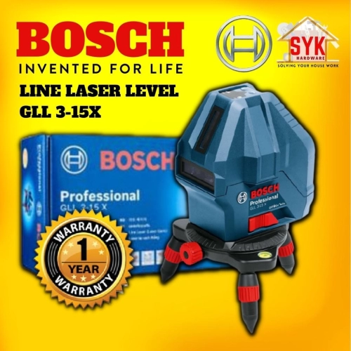 SYK Bosch GLL 3-15X PROFESSIONAL Line Laser Level Digital Laser Measurement Lazer Level Laser Range Finder - 0601063M80