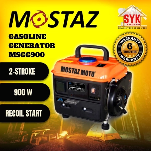 SYK MOSTAZ MSGG900 / DAEWOO GDAA980 Gasoline Generator 2 Stroke Generator Petrol Portable Camping Pasar Malam