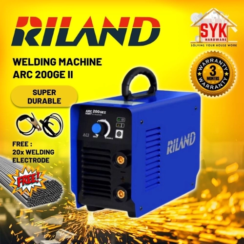 SYK Smart Welder RILAND ARC 200GRE II Welding Machine (N-RBE-F02G-A2) Mesin Welding Besi Mesin Kimpalan  + FREE GIFT
