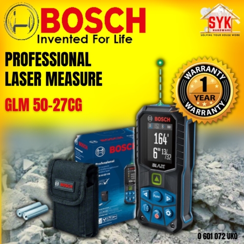 SYK BOSCH GLM 50-27CG Professional Laser Measure With Green Laser  Technology Pengukuran Jarak Laser (0 601 072 UK0) Home & Livings Negeri  Sembilan, Malaysia Supplier, Seller, Provider, Authorized Dealer | JUN SENG