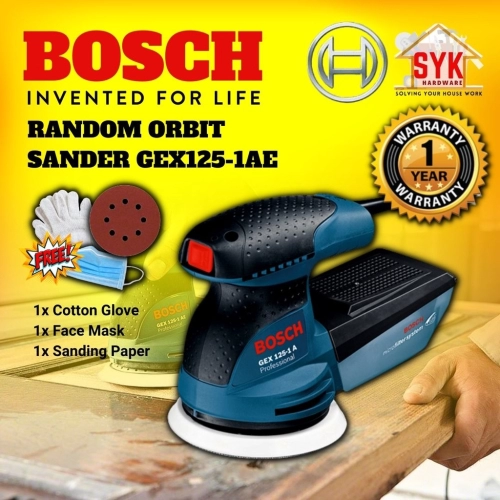 SYK Bosch GEX125-1AE Professional Random Orbital Sander Speed Controller Bosch Sanding Machine 磨砂机 - 06013875L0