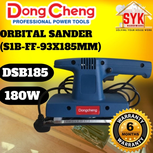 SYK DONGCHENG DSB185 (S1B-FF-93X185MM) Orbital Sander Machine Electric Wood Sander Polisher Mesin Sander