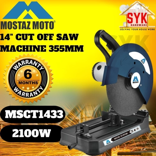 SYK Mostaz Moto MSG02-355 MSCT1433 Cut Off Saw Machine Wood Metal Aluminum Cutting Mesin Potong Kayu Besi