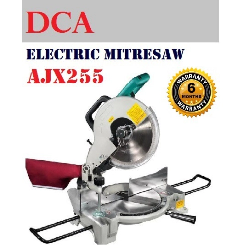 DCA AJX255 Electric Mitre Saw / Mesin Gergaji potong aluminium Kayu - 1650Watts