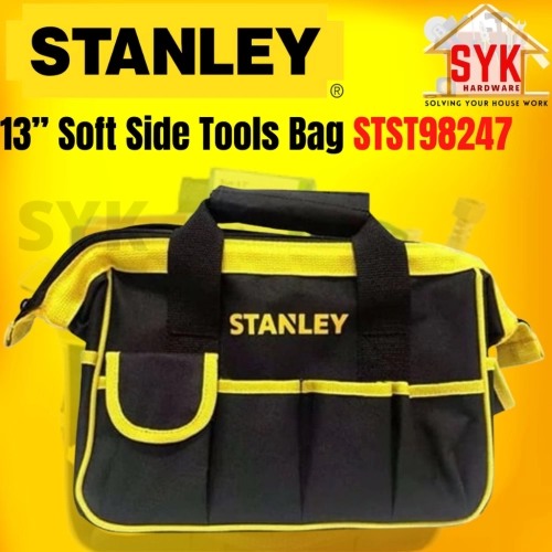SYK STANLEY Original 13” Soft Side Heavy Duty Tools Bag Nail Bag STST98247 Storage Bag Electrician TOOL BAG